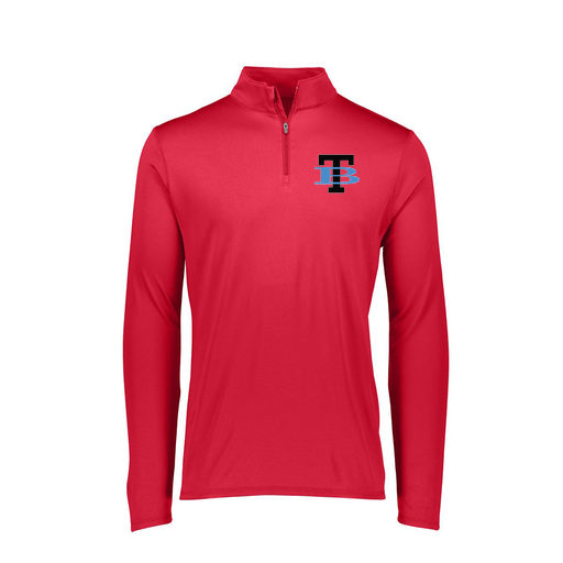 [FTLQFLRD-FAXS-LOGO1] Decker Women's Flex-Lite 1/4 Zip Shirt (Female Adult XS, Red, Logo 1)