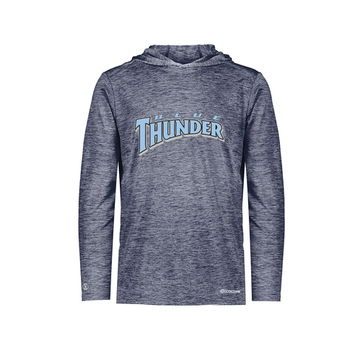 [FOLHCGNV-AS-LOGO3] Decker Men's Charge Hoodie (Adult S, Navy, Logo 3)