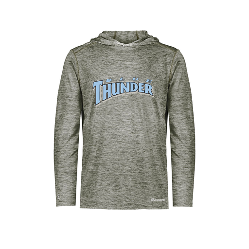 [FOLHCGGY-AS-LOGO3] Decker Men's Charge Hoodie (Adult S, Gray, Logo 3)