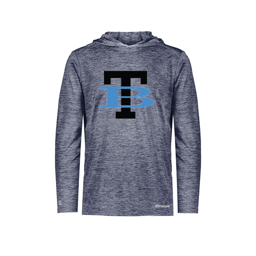 [FOLHCGNV-YS-LOGO1] Decker Youth Charge Hoodie (Youth S, Navy, Logo 1)