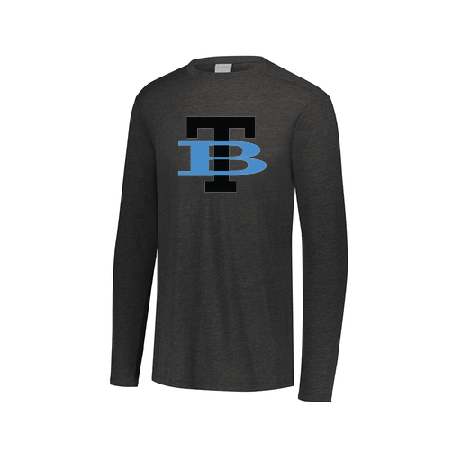 [FTLCUBBK-AXS-LOGO1] Decker Men's Tri-Blend T-Shirt - Long Sleeve (Adult XS, Black, Logo 1)